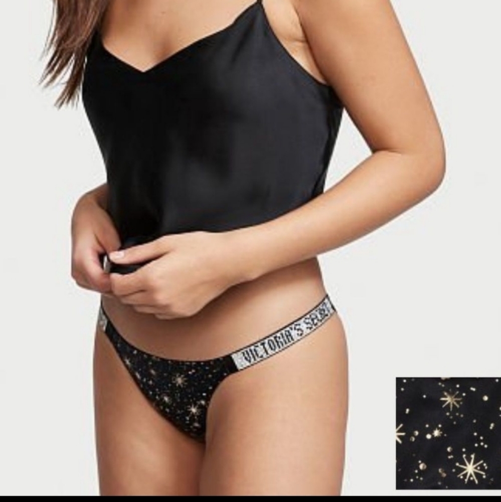 New Victoria's Secret very sexy bling Brazilian panty large